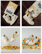 KAALIXTO Beige Star Sneakers - COPPING THREADS - KAALIXTO