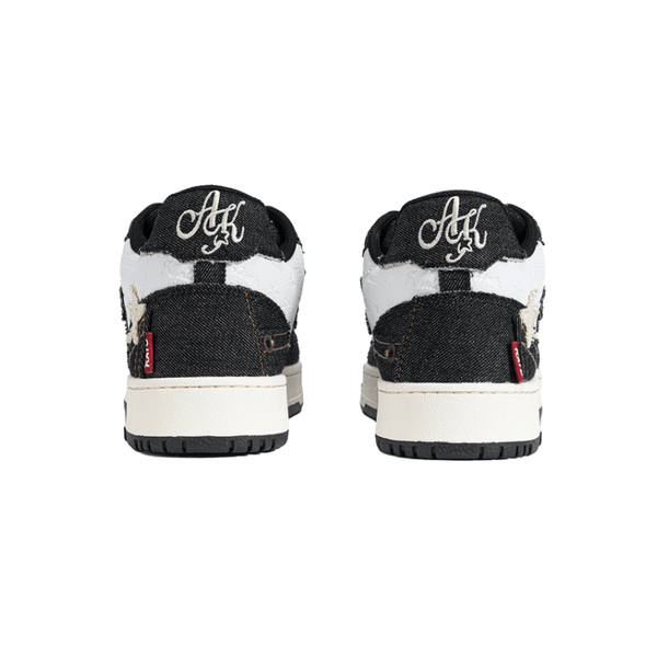 KAALIXTO Black Denim Star Sneakers - COPPING THREADS - KAALIXTO