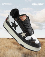 KAALIXTO Black Denim Star Sneakers - COPPING THREADS - KAALIXTO