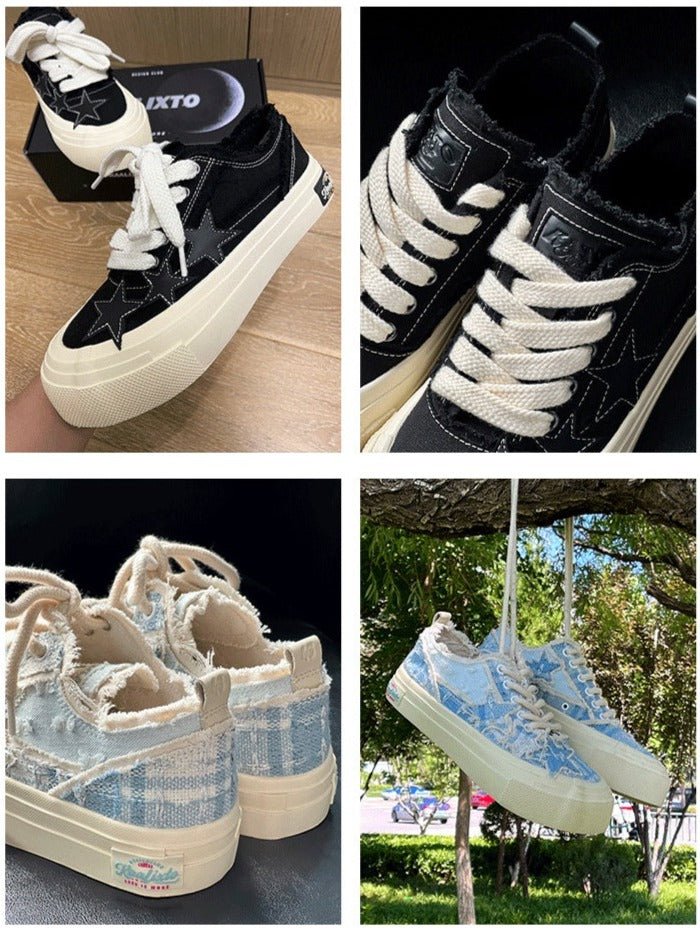 KAALIXTO Black Low Canvas - COPPING THREADS - KAALIXTO