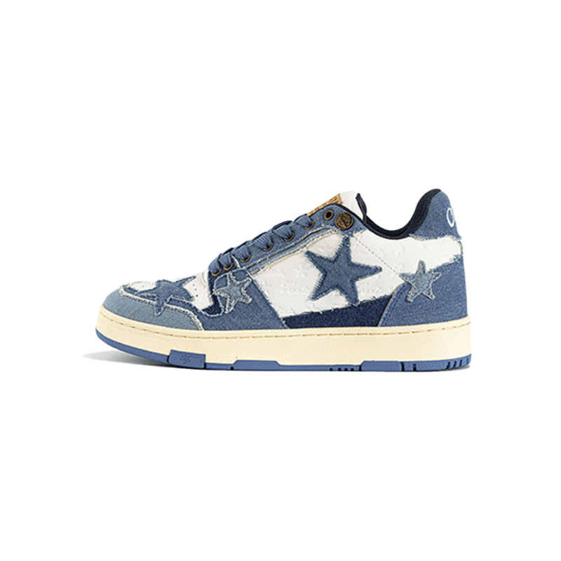 KAALIXTO Blue Denim Star Sneakers - COPPING THREADS - KAALIXTO