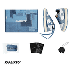 KAALIXTO Blue Denim Star Sneakers - COPPING THREADS - KAALIXTO