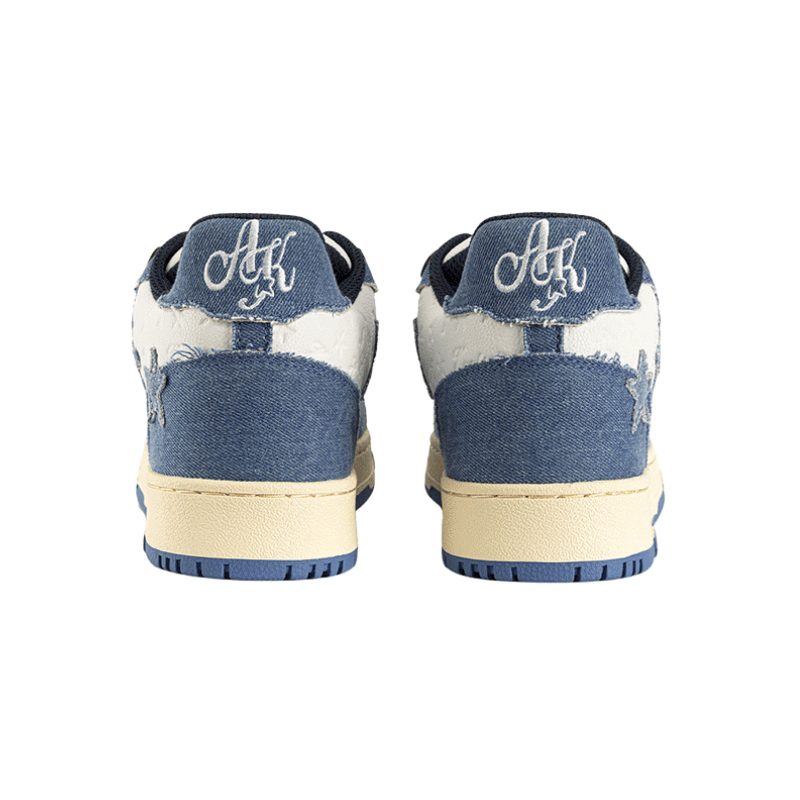 KAALIXTO Blue Denim Star Sneakers - COPPING THREADS - KAALIXTO