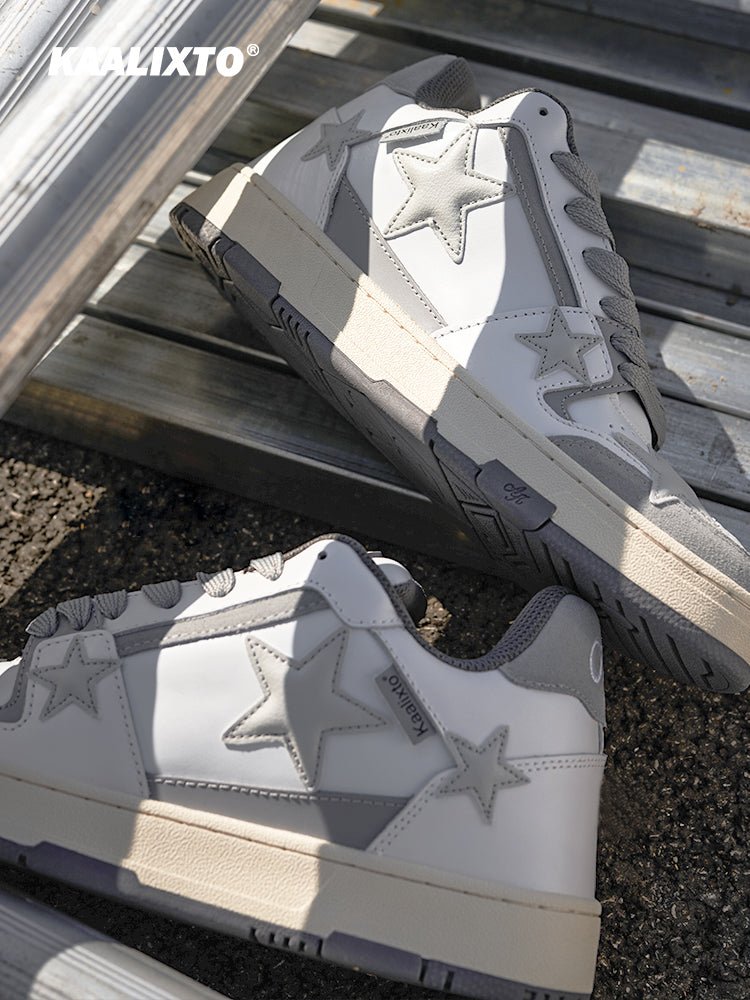 KAALIXTO Gray Star Sneakers - COPPING THREADS - KAALIXTO