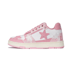 KAALIXTO Pink Denim Star Sneakers - COPPING THREADS - KAALIXTO