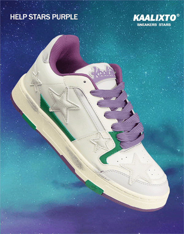 KAALIXTO Purple Star Sneakers - COPPING THREADS - KAALIXTO