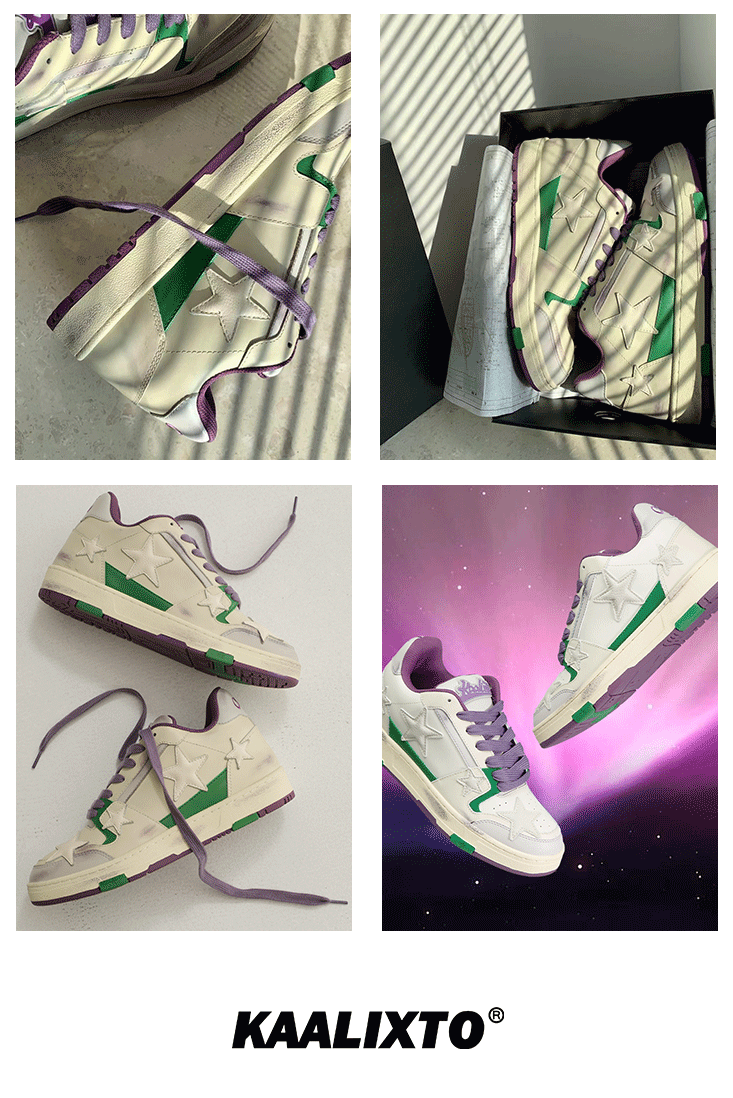 KAALIXTO Purple Star Sneakers - COPPING THREADS - KAALIXTO