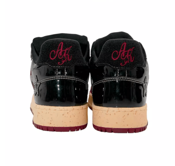 KAALIXTO Red Wine Star Sneakers - COPPING THREADS - KAALIXTO