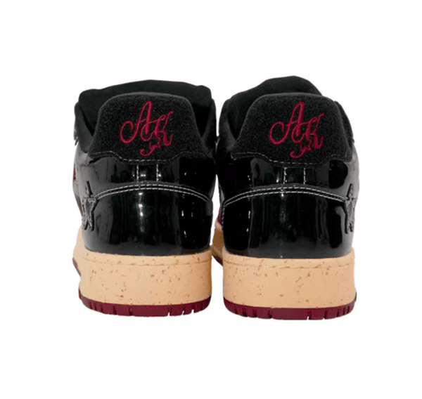 KAALIXTO Red Wine Star Sneakers - COPPING THREADS - KAALIXTO