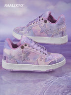 KAALIXTO Starry Purple Star Sneakers - COPPING THREADS - KAALIXTO
