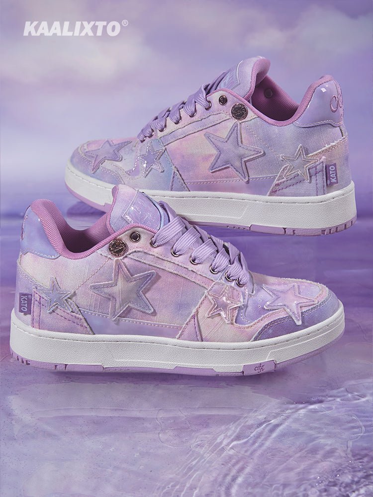 KAALIXTO Starry Purple Star Sneakers - COPPING THREADS - KAALIXTO