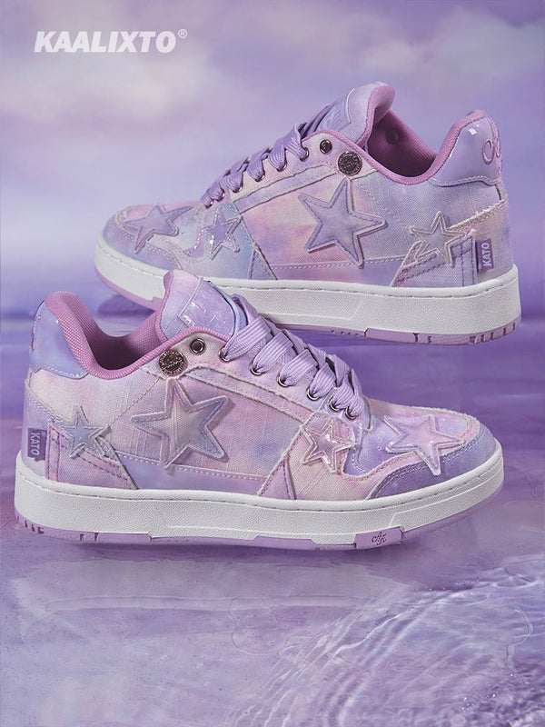 KAALIXTO Starry Purple Star Sneakers - COPPING THREADS - KAALIXTO