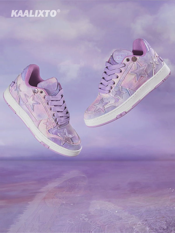 KAALIXTO Starry Purple Star Sneakers - COPPING THREADS - KAALIXTO