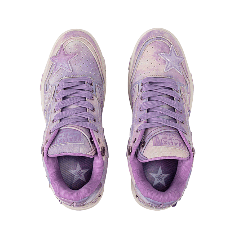 KAALIXTO Starry Purple Star Sneakers - COPPING THREADS - KAALIXTO