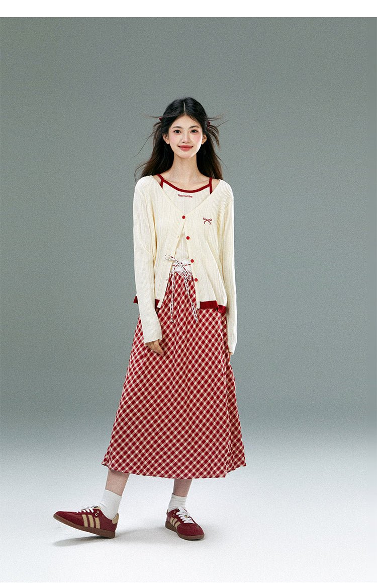 Knit Tank Top and Cardigan Two - Piece Set - COPPING THREADS - CHICISLAND