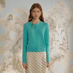 Knit Wool Cardigan - COPPING THREADS - GREENBELT