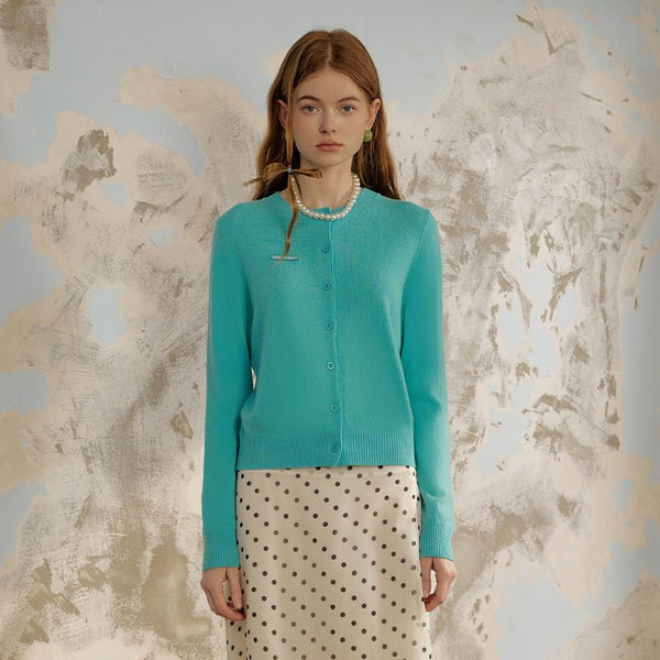 Knit Wool Cardigan - COPPING THREADS - GREENBELT