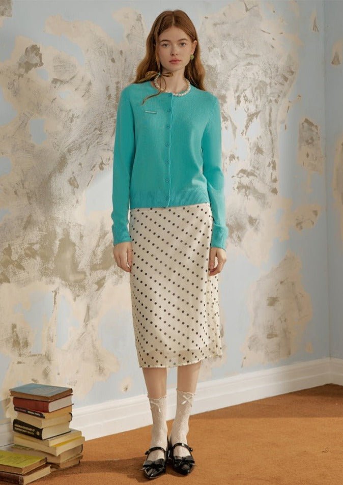 Knit Wool Cardigan - COPPING THREADS - GREENBELT