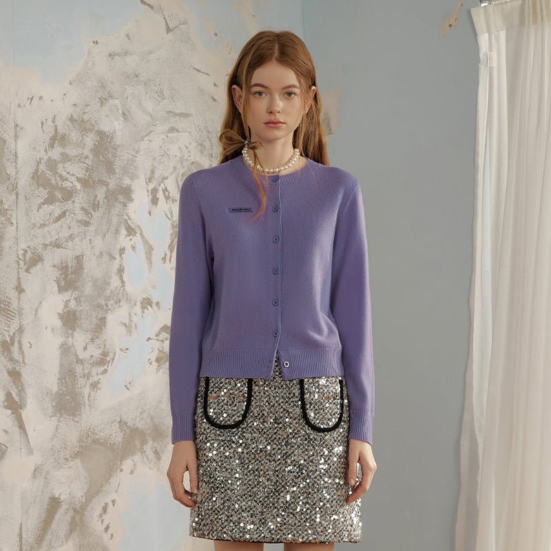 Knit Wool Cardigan - COPPING THREADS - GREENBELT