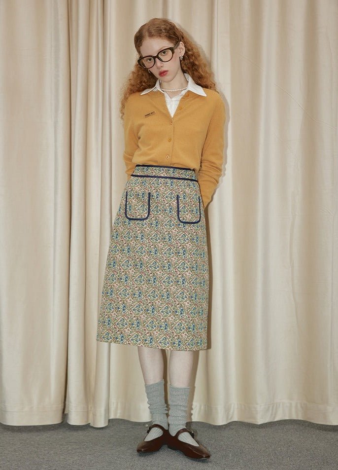 Knit Wool Cardigan - COPPING THREADS - GREENBELT