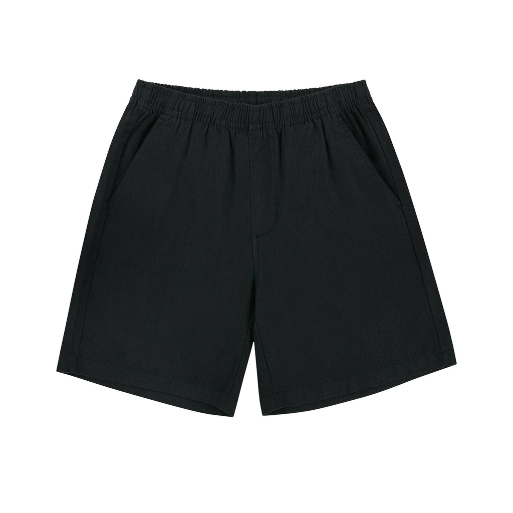 IDLT shorts, black front.
