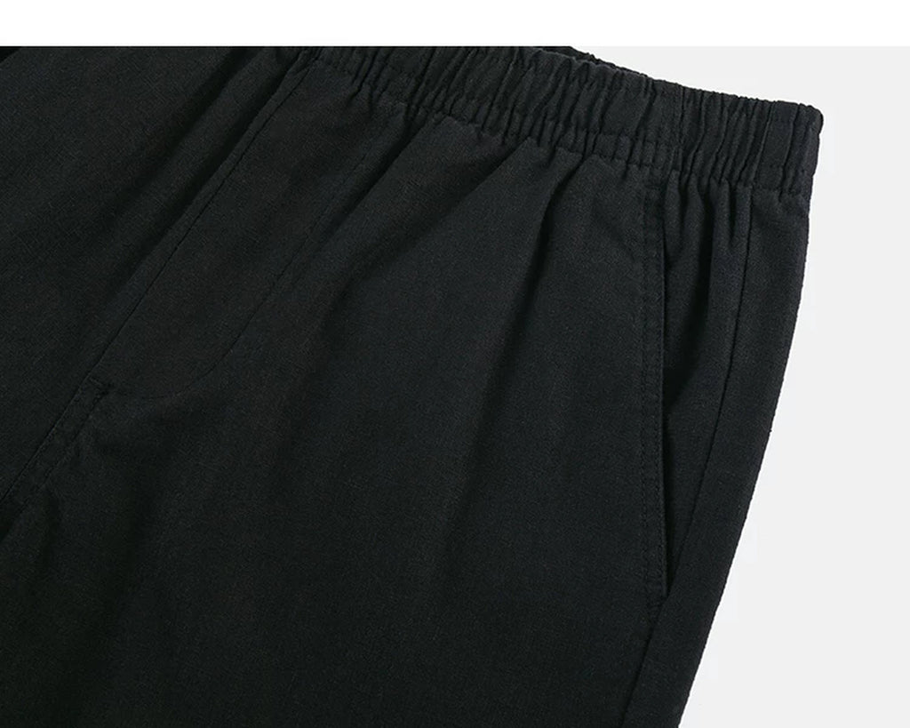 IDLT shorts, black side pocket.