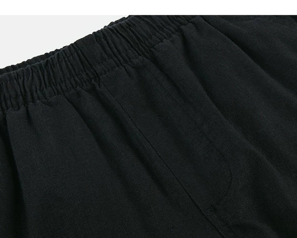 IDLT shorts, black fly seam.