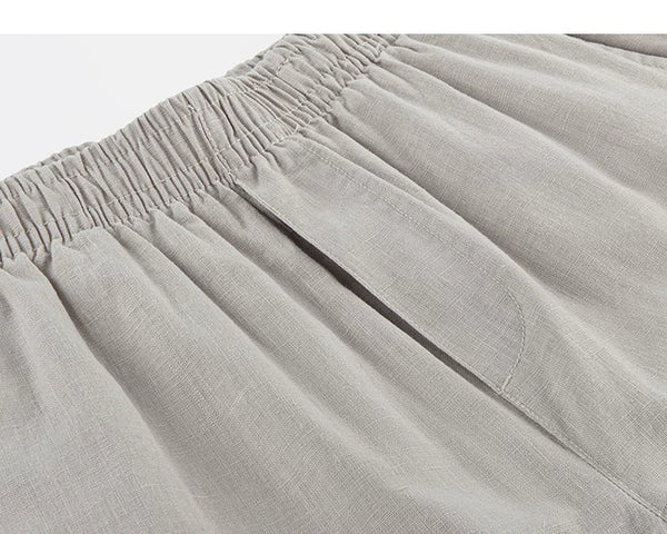 IDLT trousers, beige fly seam.