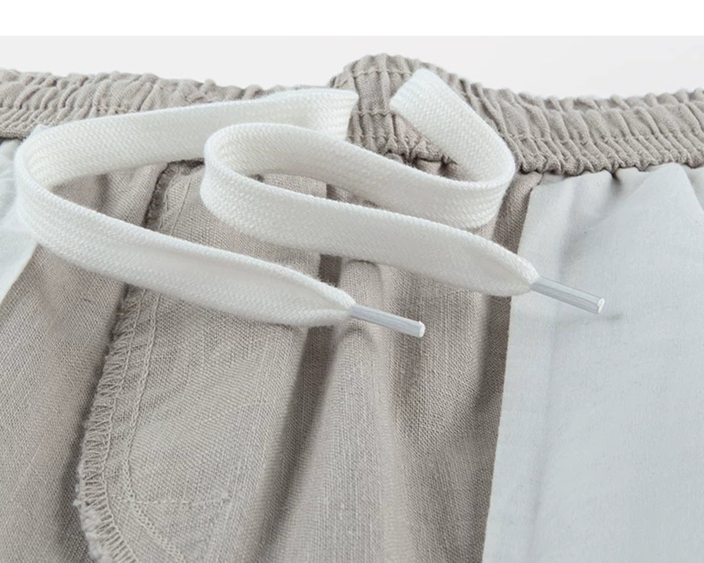 IDLT trousers, beige inner drawstring.