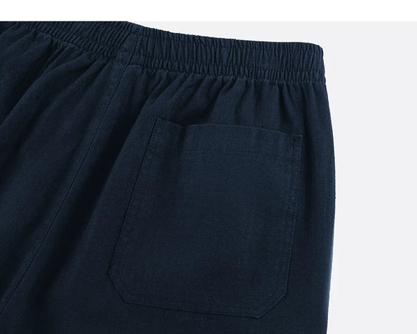 IDLT trousers, navy back pocket.