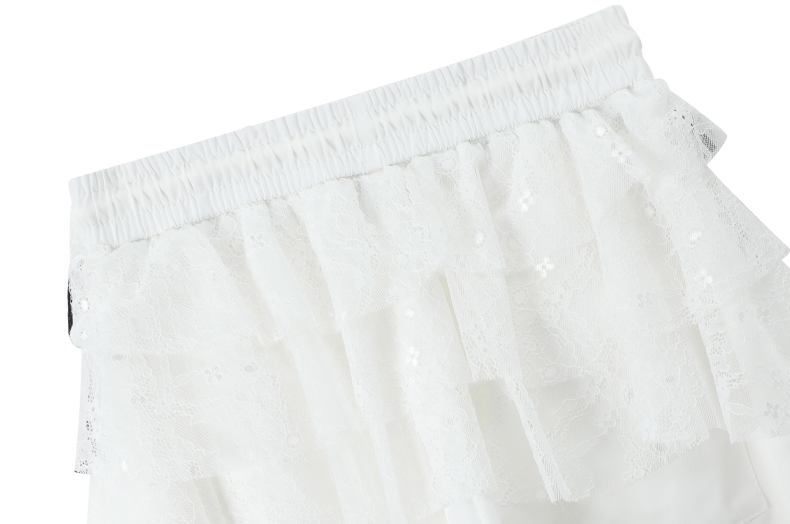 Lace Layered Wide - Leg Cargo Pants - COPPING THREADS - CT Select