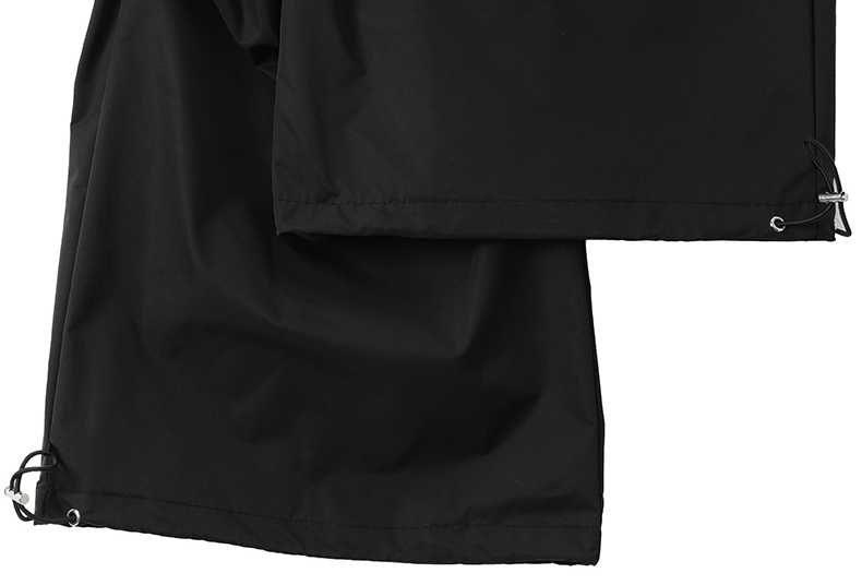 Lace Overlay Faux Two - Piece Parachute Cargo Pants - COPPING THREADS - CT Select