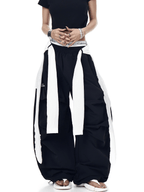 Lace Overlay Layered Parachute Trousers - COPPING THREADS - CT Select