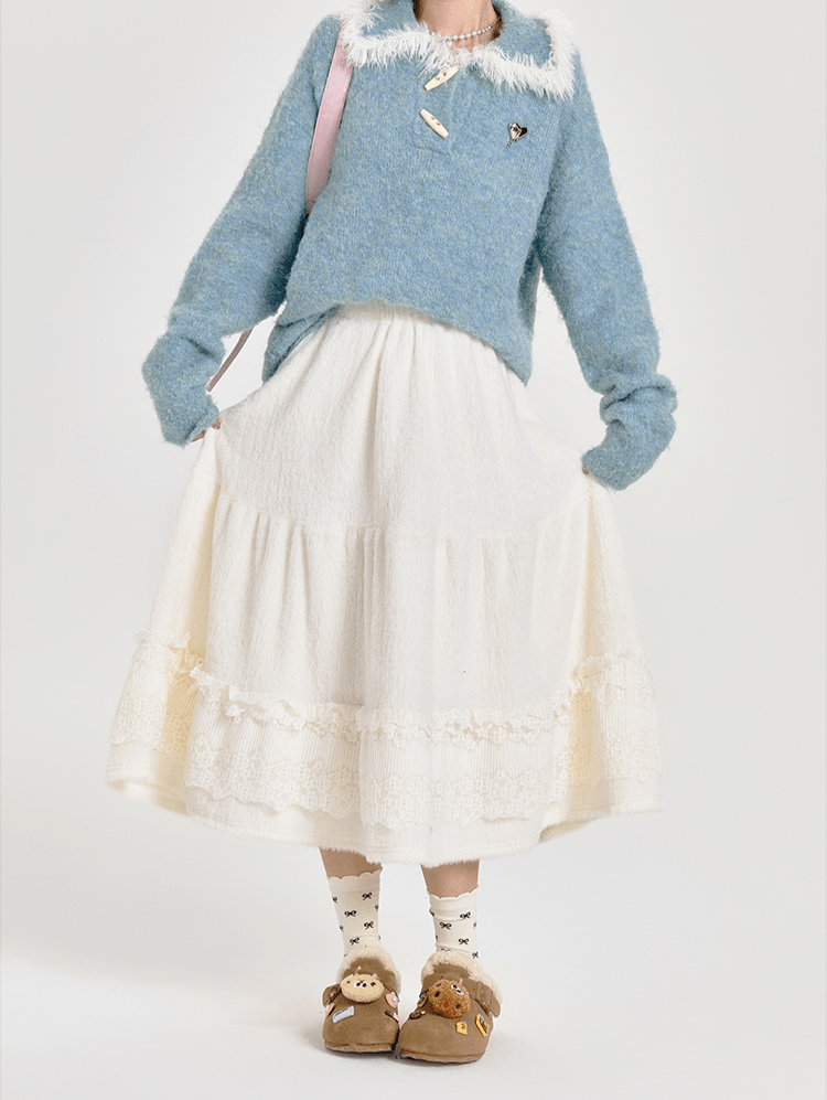 Lace - Panel A - Line Midi Cake Skirt - COPPING THREADS - CT Select