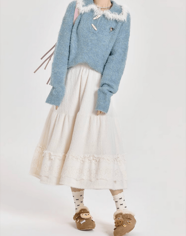 Lace - Panel A - Line Midi Cake Skirt - COPPING THREADS - CT Select Hover Image