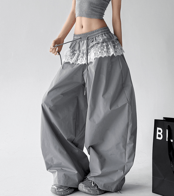 Lace Panel Wide - Leg Pants - CT6101 - COPPING THREADS - CT Select