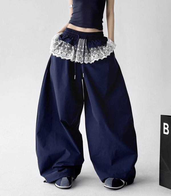 Lace Panel Wide - Leg Pants - CT6101 - COPPING THREADS - CT Select