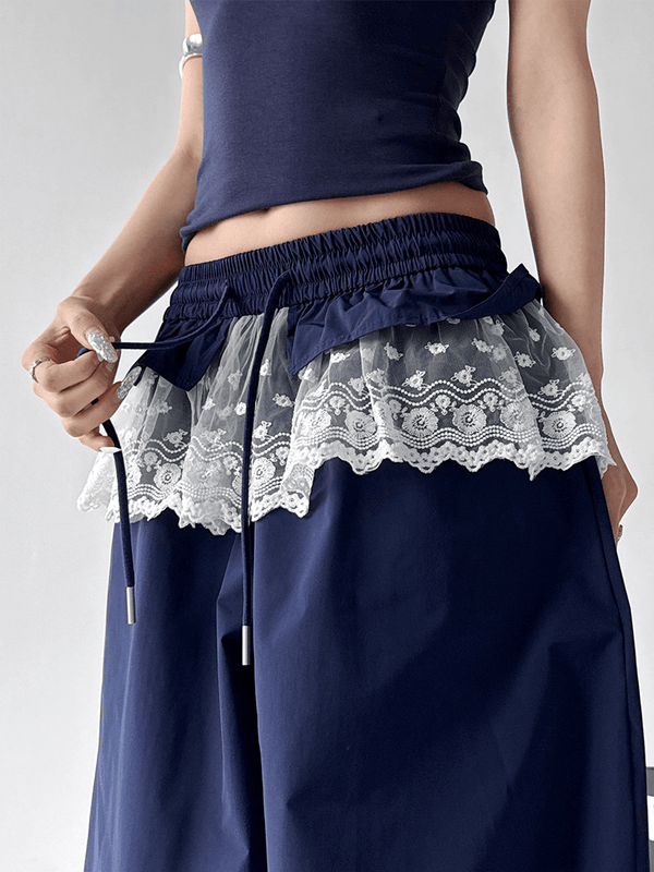 Lace Panel Wide - Leg Pants - CT6101 - COPPING THREADS - CT Select