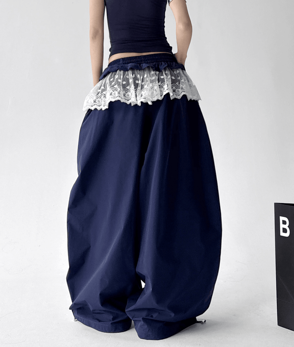 Lace Panel Wide - Leg Pants - CT6101 - COPPING THREADS - CT Select