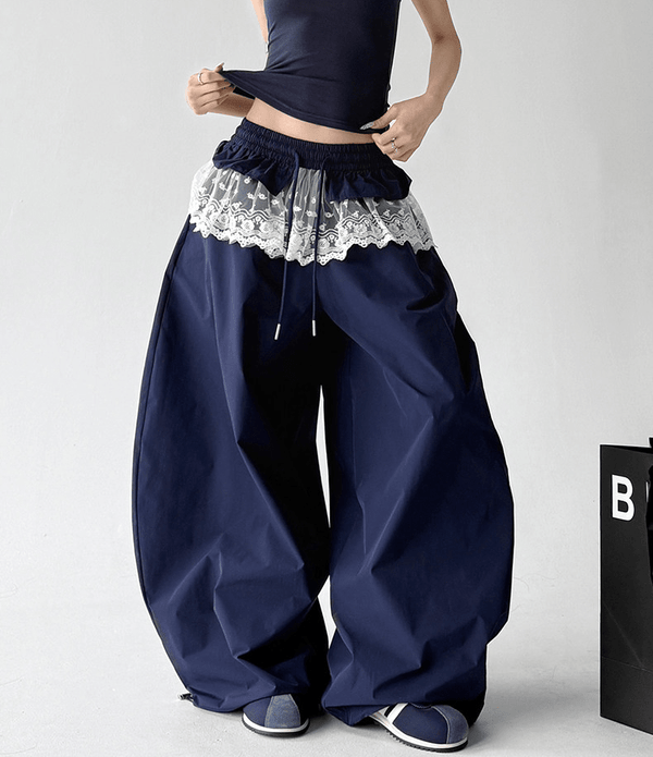 Lace Panel Wide - Leg Pants - CT6101 - COPPING THREADS - CT Select