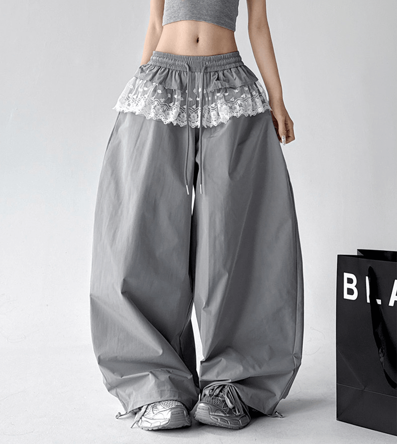 Lace Panel Wide - Leg Pants - CT6101 - COPPING THREADS - CT Select