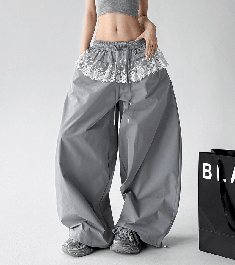 Lace Panel Wide - Leg Pants - CT6101 - COPPING THREADS - CT Select