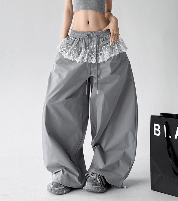 Lace Panel Wide - Leg Pants - CT6101 - COPPING THREADS - CT Select