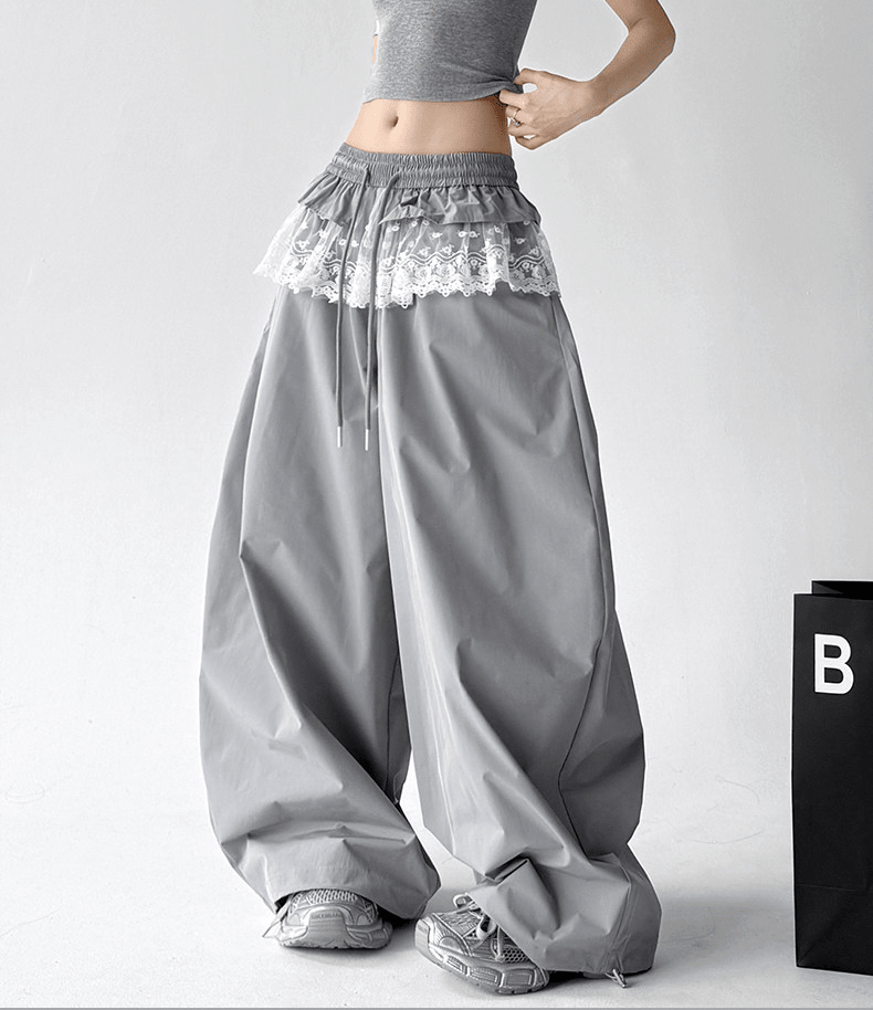 Lace Panel Wide - Leg Pants - CT6101 - COPPING THREADS - CT Select
