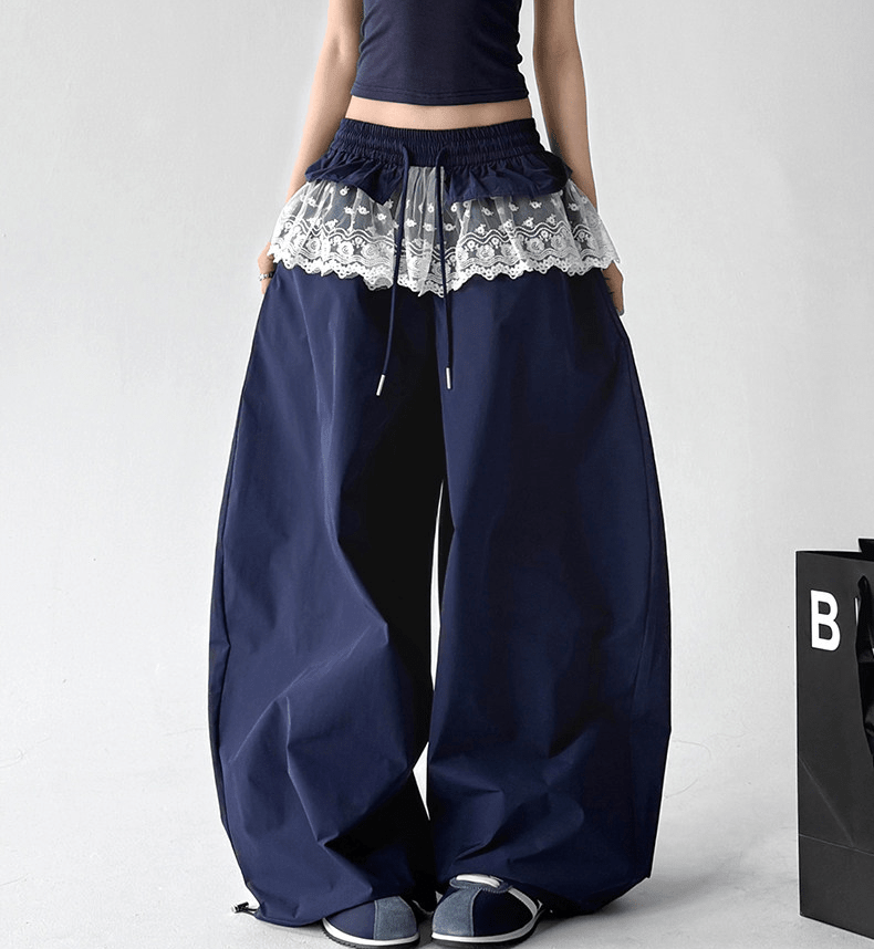 Lace Panel Wide - Leg Pants - CT6101 - COPPING THREADS - CT Select