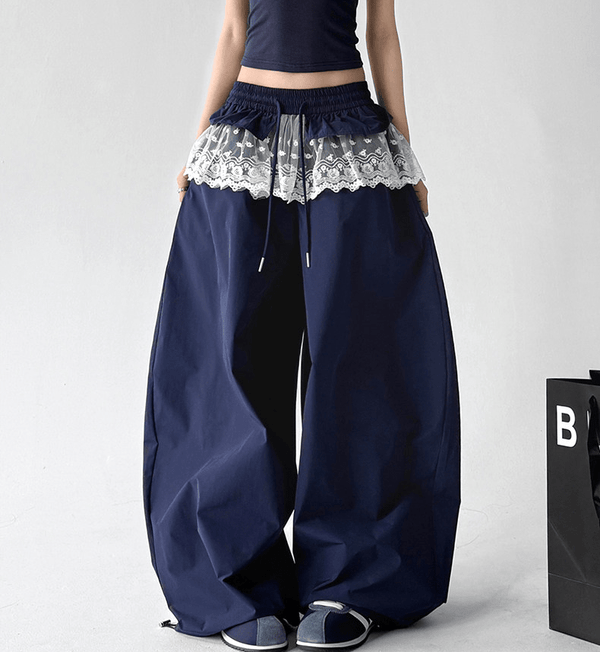 Lace Panel Wide - Leg Pants - CT6101 - COPPING THREADS - CT Select