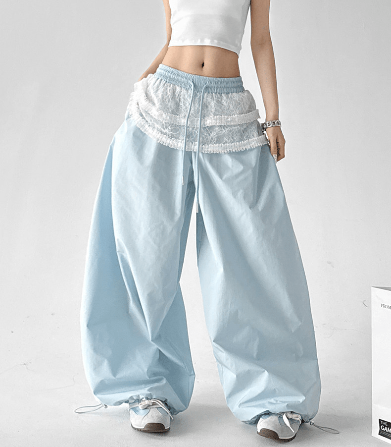 Lace Panel Wide - Leg Pants - CT6102 - COPPING THREADS - CT Select
