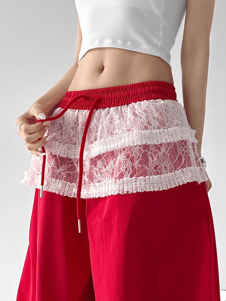 Lace Panel Wide - Leg Pants - CT6102 - COPPING THREADS - CT Select