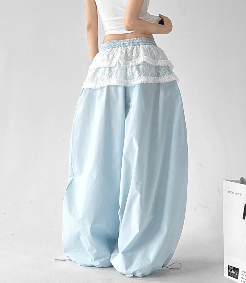Lace Panel Wide - Leg Pants - CT6102 - COPPING THREADS - CT Select