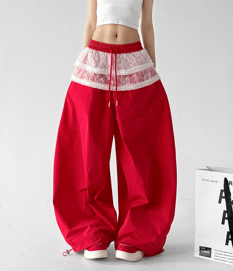Lace Panel Wide - Leg Pants - CT6102 - COPPING THREADS - CT Select